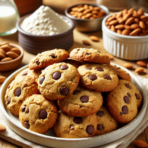 Almond Flour Chocolate Chip Cookies