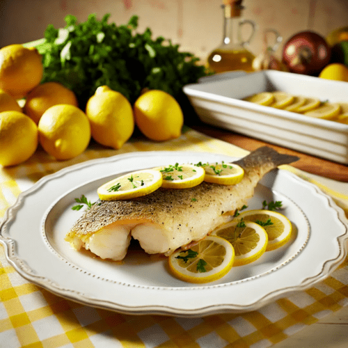 Baked Cod with Lemon