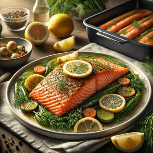 Baked Salmon with Dill