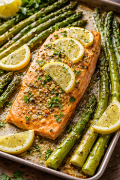 Baked Salmon with Asparagus