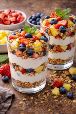 Fruit and Yogurt Parfait