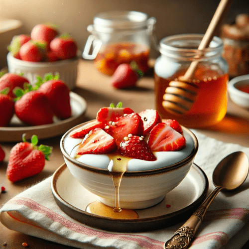 Greek Yogurt with Strawberries