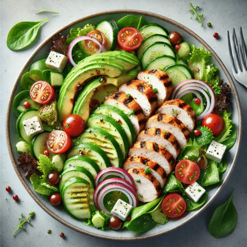 Grilled Chicken and Avocado Salad