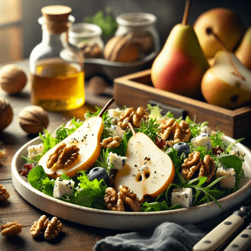 Pear and Walnut Salad