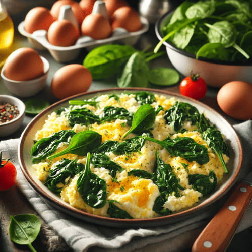 Scrambled Egg Whites with Spinach