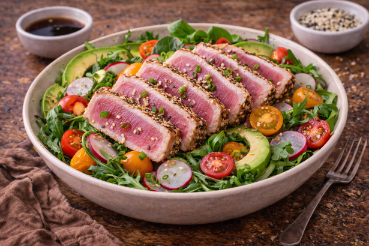 Seared Tuna Salad with Sesame Dressing