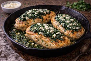 Spinach and Feta Stuffed Chicken Breasts