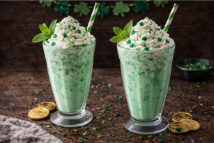 St. Patrick's Day Mint Milkshake